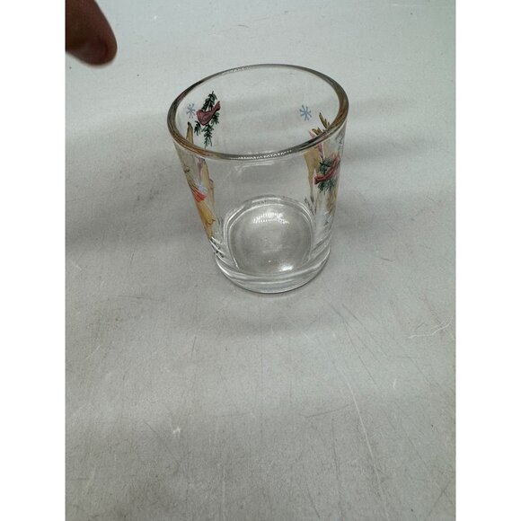 Vintage Holiday Reindeer Shot Glass Used READ - Picture 6 of 6